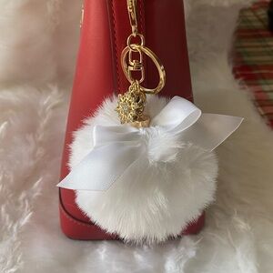Faux Rabbit Fur Pom Bag Charm